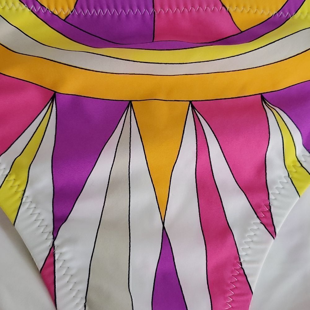 Trina Turk Fiji Feathers Bikini Bottoms Size 6 - Picture 2 of 7